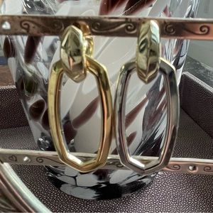 Convertible earrings in mixed metal